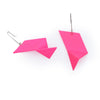 Racer Earrings | Neon Pink